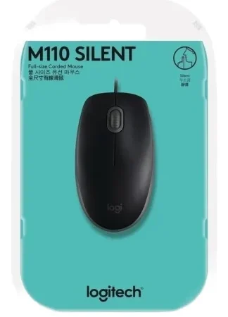 Mouse Logitech M110 Silent Negro